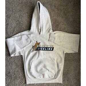 MV Sport Pro-Weave Quinnipiac Kickline Gray Hoodie Sweatshirt Pullover